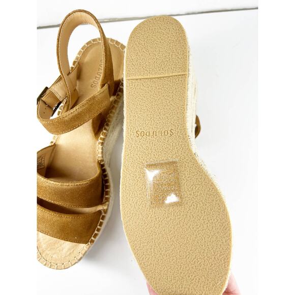 Soludos Womens Como Platfrom Wedge Walnut Brown Sandal Shoes NWT Size 10 - Picture 5 of 8